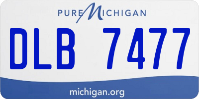 MI license plate DLB7477
