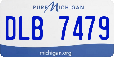 MI license plate DLB7479