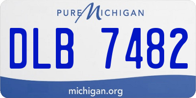 MI license plate DLB7482
