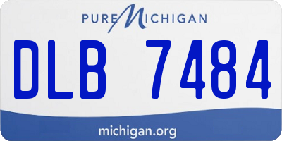 MI license plate DLB7484