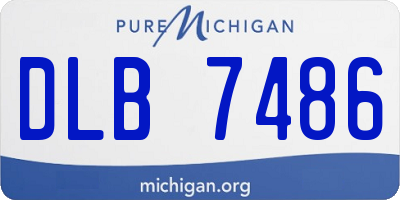 MI license plate DLB7486