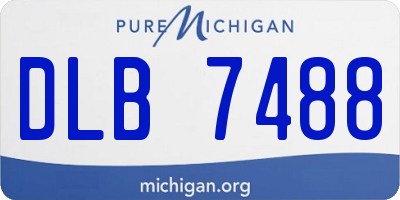MI license plate DLB7488
