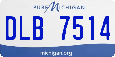 MI license plate DLB7514