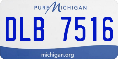 MI license plate DLB7516