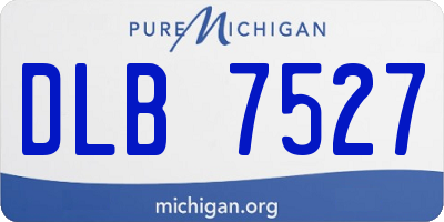 MI license plate DLB7527