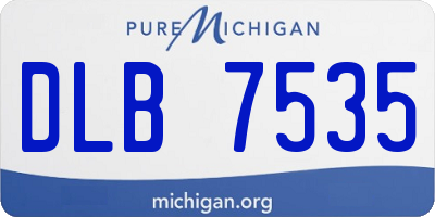 MI license plate DLB7535