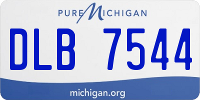 MI license plate DLB7544