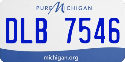 MI license plate DLB7546