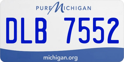 MI license plate DLB7552