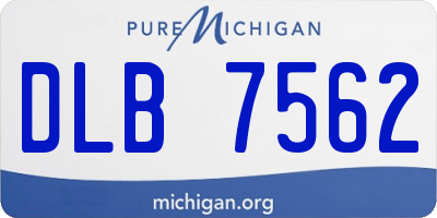 MI license plate DLB7562