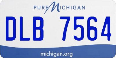 MI license plate DLB7564