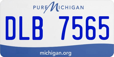 MI license plate DLB7565