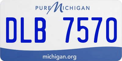 MI license plate DLB7570