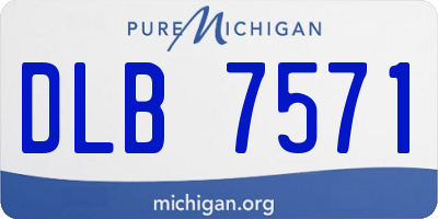 MI license plate DLB7571
