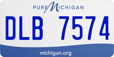 MI license plate DLB7574
