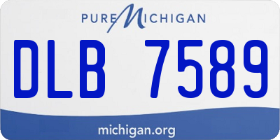 MI license plate DLB7589