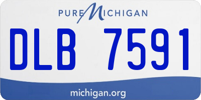 MI license plate DLB7591