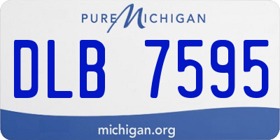 MI license plate DLB7595