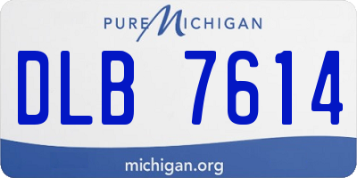 MI license plate DLB7614