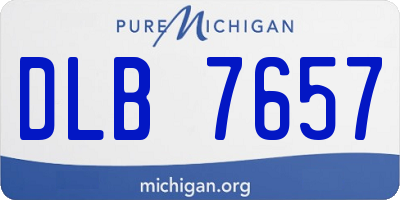 MI license plate DLB7657
