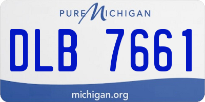 MI license plate DLB7661