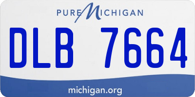 MI license plate DLB7664