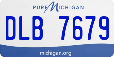 MI license plate DLB7679