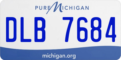 MI license plate DLB7684