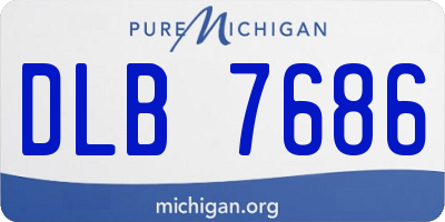 MI license plate DLB7686