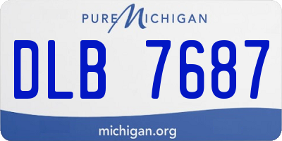 MI license plate DLB7687