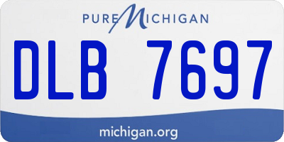 MI license plate DLB7697