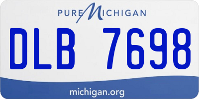 MI license plate DLB7698