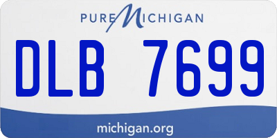 MI license plate DLB7699