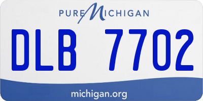 MI license plate DLB7702