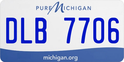 MI license plate DLB7706