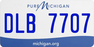 MI license plate DLB7707