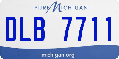 MI license plate DLB7711