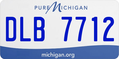 MI license plate DLB7712