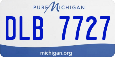MI license plate DLB7727