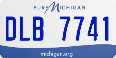 MI license plate DLB7741