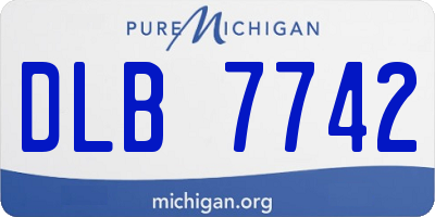 MI license plate DLB7742