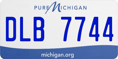MI license plate DLB7744