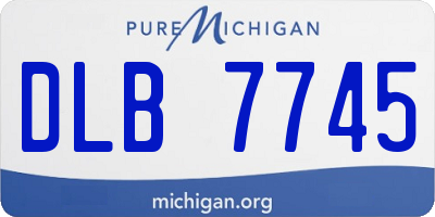 MI license plate DLB7745
