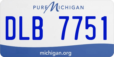 MI license plate DLB7751