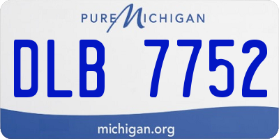 MI license plate DLB7752
