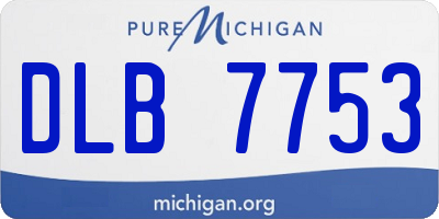 MI license plate DLB7753