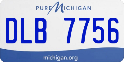 MI license plate DLB7756