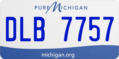 MI license plate DLB7757