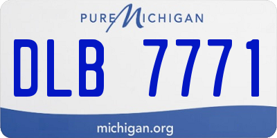 MI license plate DLB7771