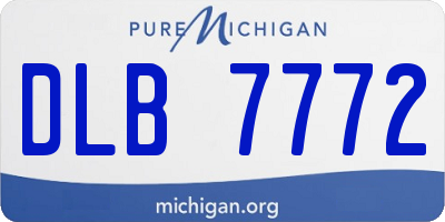 MI license plate DLB7772